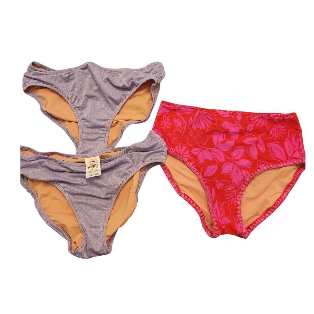 NWOT J. Crew Crewcuts Girls 3 Piece Swim "Bottom Only" Bundle 14